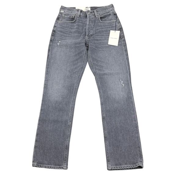 NWT CITIZENS OF HUMANITY Jolene High Rise Vintage Slim Size 23 Graphite - Picture 2 of 8